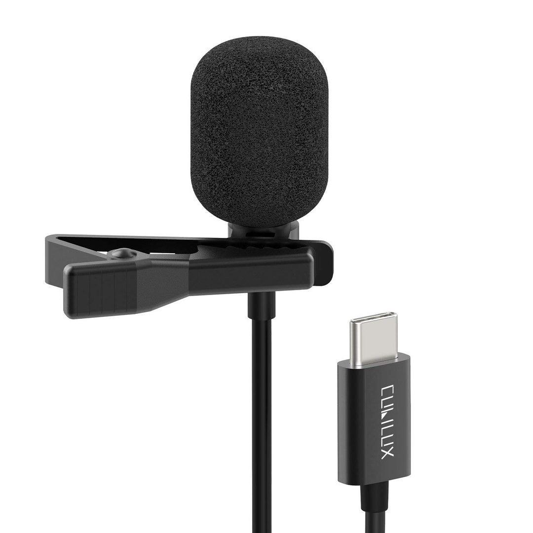 Cubilux USB C Mikrofon, Typ C Lavalier Mikrofon, externes Ansteck Mikrofon für iPhone 16/15 Pro Max,