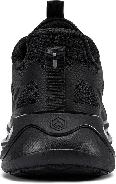 LARNMERN Sicherheitsschuhe Herren Arbeitsschuhe Leichte Stahlkappenschuhe Bequeme Antishock Atmungsa