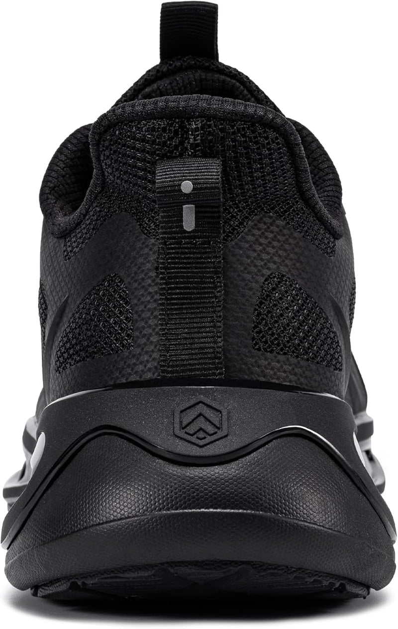 LARNMERN Sicherheitsschuhe Herren Arbeitsschuhe Leichte Stahlkappenschuhe Bequeme Antishock Atmungsa