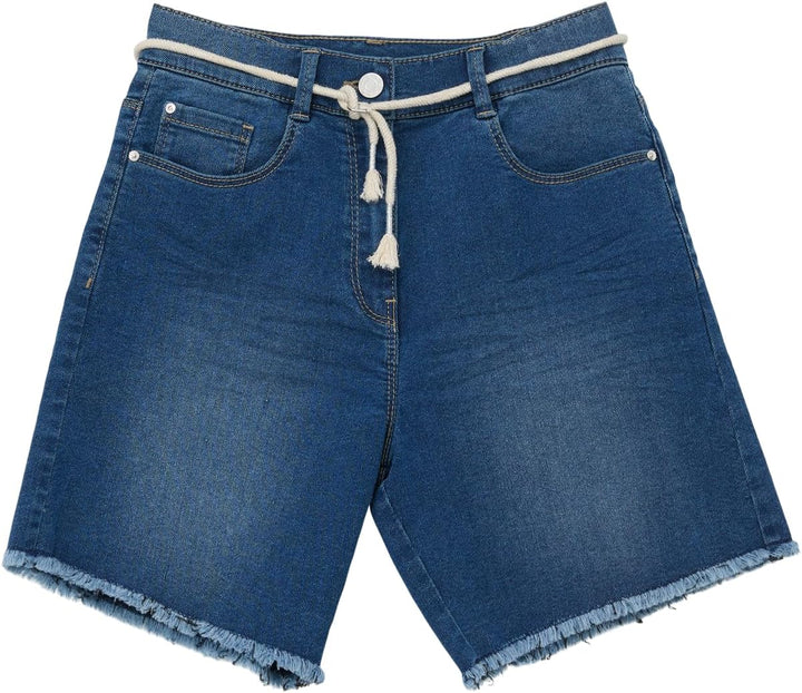 s.Oliver Mädchen Jeans Bermuda, Fit Suri 140 Dunkelblau, 140 Dunkelblau