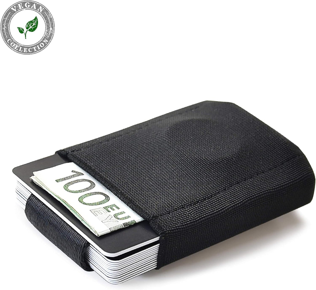 Jaimie Jacobs Nano Boy VEGAN Mini Geldbörse aus Textil, Veganer Mini Wallet, Kleiner Veganer Geldbeu