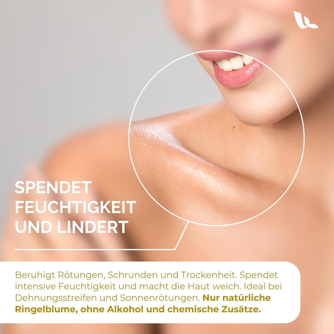 Ringelblumenöl, 100 ml, Calendula Essenz & Calendula Öl, Regenerierend für Empfindliche Haut, Pflege