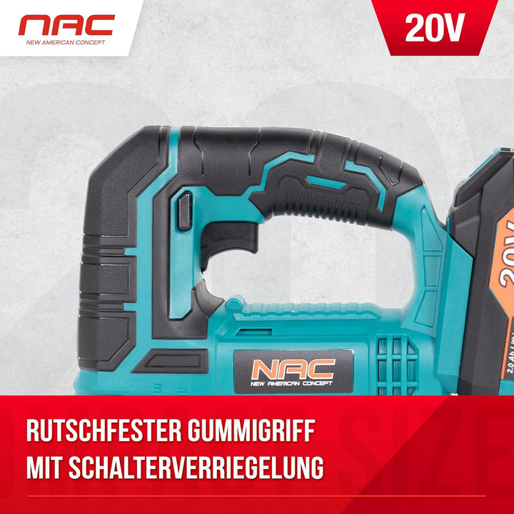 NAC NEW AMERICAN CONCEPT JS-20-LI-ST-20V Akku-Stichsäge, 420 W, Grün