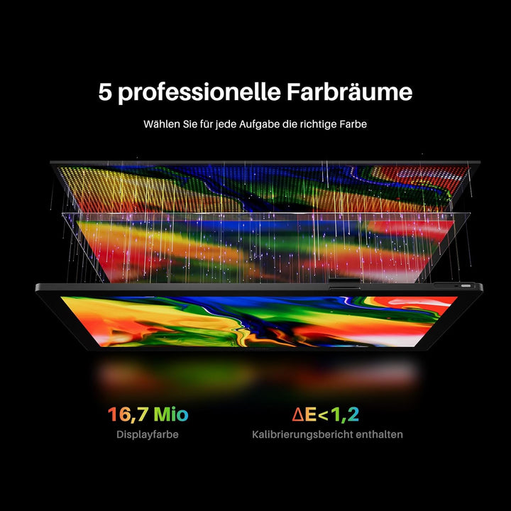 Huion Kamvas 22 (Gen 3) 2,5K 90Hz QHD Grafiktablett mit Display, 16384 Stiftdruck PenTech 4.0 Stylus