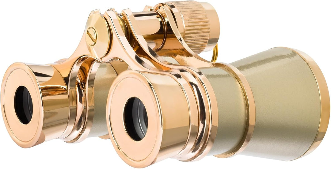 Levenhuk Broadway 325B Opernglas (Goldfarbiges Theaterfernglas mit Kette) GOLD, mit Kette, kein Lich