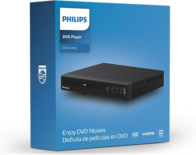 PHILIPS DVD-Player TAEP200/12 - Für nahezu alle Disc-Formate - USB Media Link - Schwarz