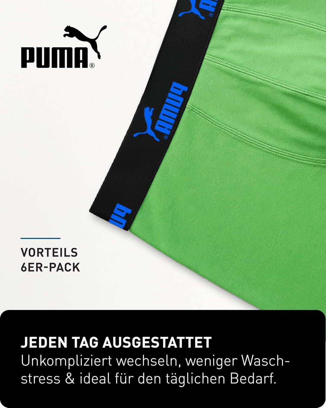 PUMA Boxershort 6er Pack Herren Basic Black Limited Edition Combo New Black XXL, Combo New Black XXL
