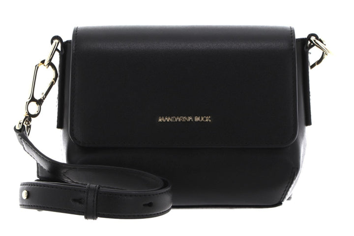 Mandarina Duck Damen Luna Schultertasche, 20x14,5x10 (L x H x W) Schwarz, Schwarz