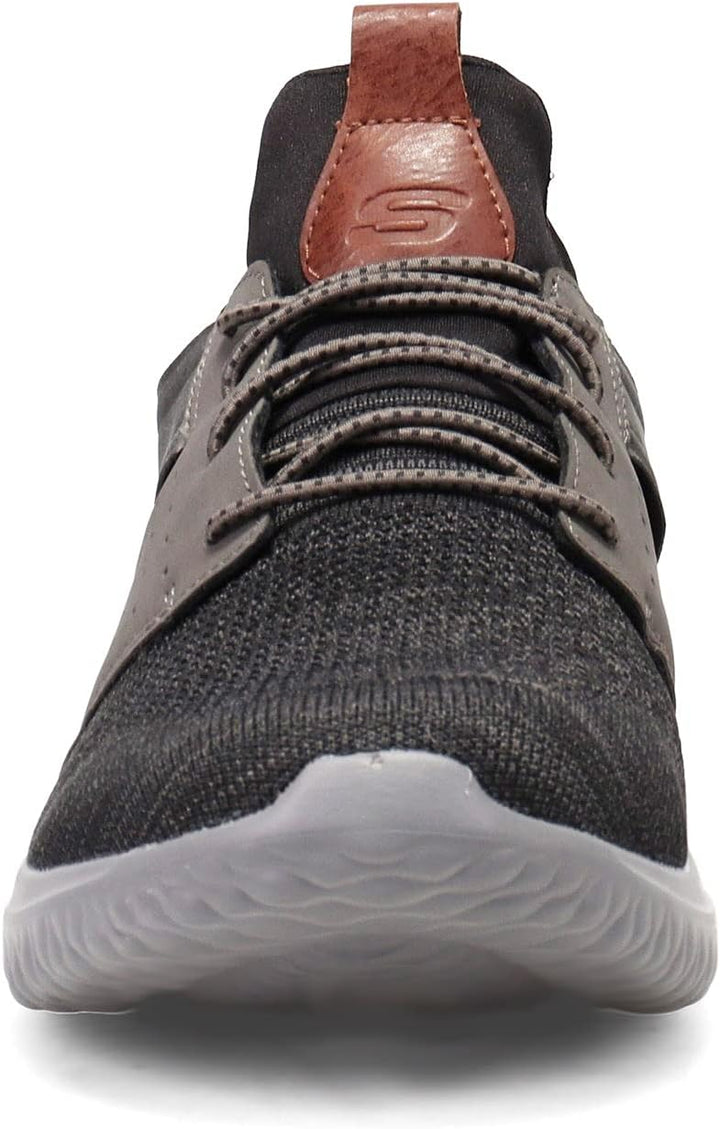 Skechers Herren Delson 3.0 Cicada Sneaker 39.5 EU Weit Schwarz Grau, 39.5 EU Weit Schwarz Grau