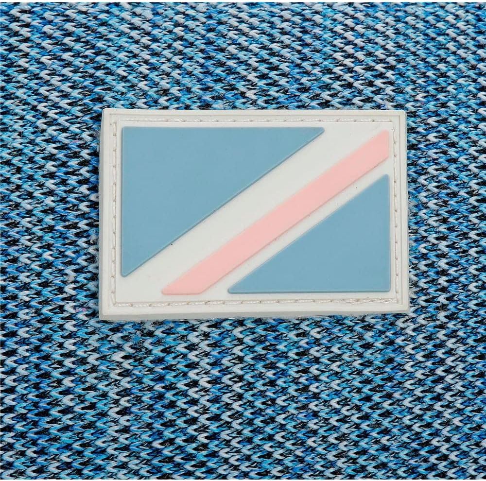 Pepe Jeans Lena Kulturbeutel Zwei Fächer Anpassbar Blau 26x16x12 cm Polyester Doppelter Koffer, Dopp