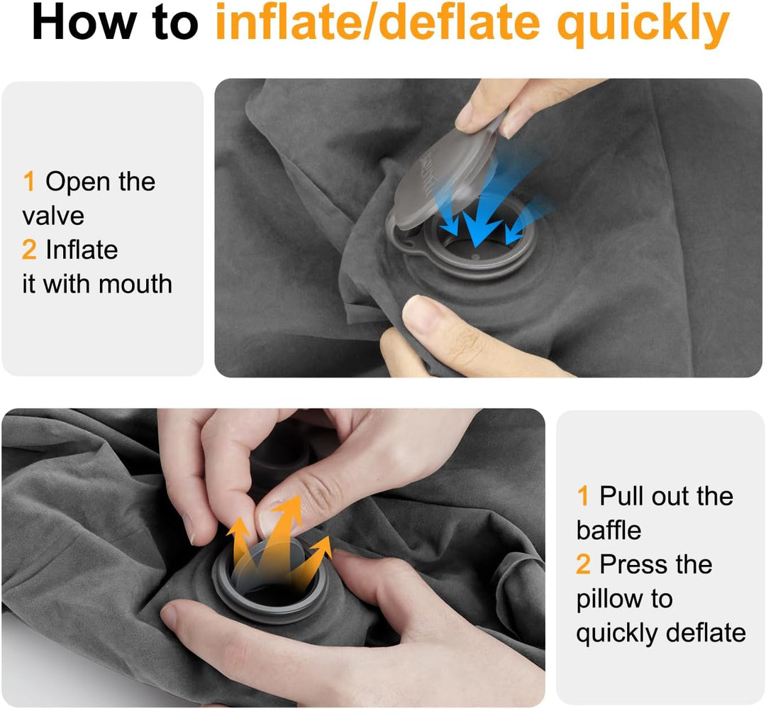 Maliton Fussstütze Flugzeug，Aufblasbare Fussstütze Kissen für Reisen Auto & Zuhause & Büro, Höhenver