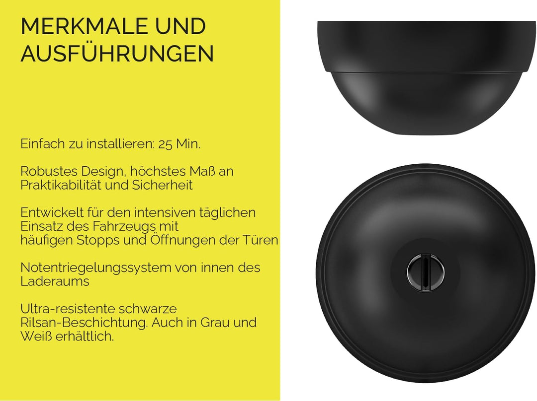 UFO MERONI SERRATURE - Ufo3 Comfort Sicherheitsschloss Transporter, Einbruchschutz Wohnmobil für Lie