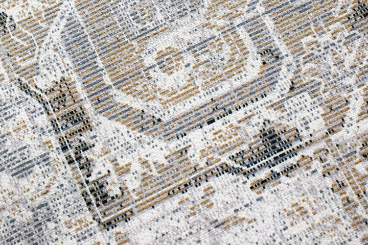 Teppich-Traum Klassischer Teppich mit orientalischen Verzierungen & Ornamenten in Creme grau Grösse