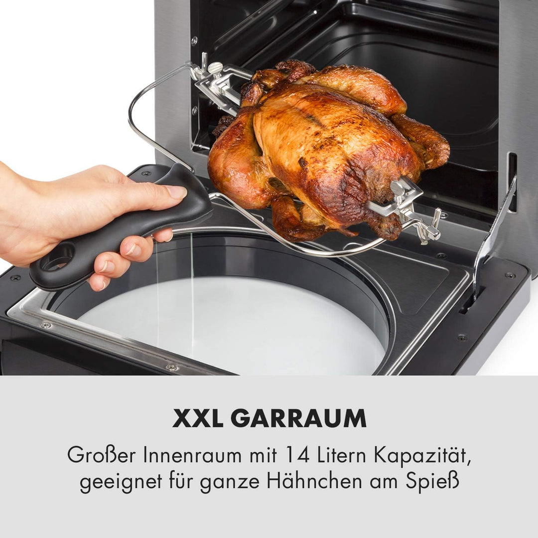 Klarstein AeroVital easy touch Heissluftfritteuse - 1700 W Heissluftfriteuse, Airfryer mit XXL-Volum