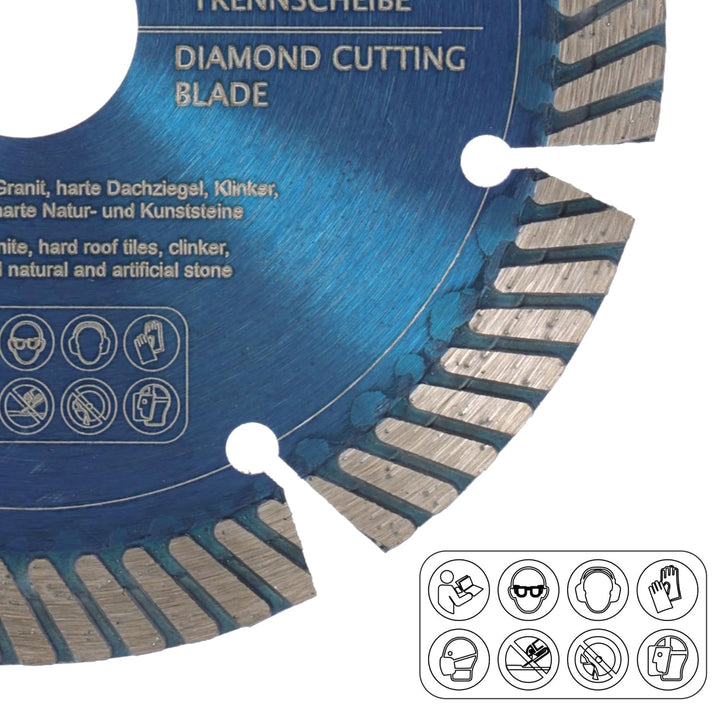 PRODIAMANT Fastcut Highspeed Diamant-Trennscheibe 125 mm x 22,23 mm für sehr harte Baustoffe wie Kal