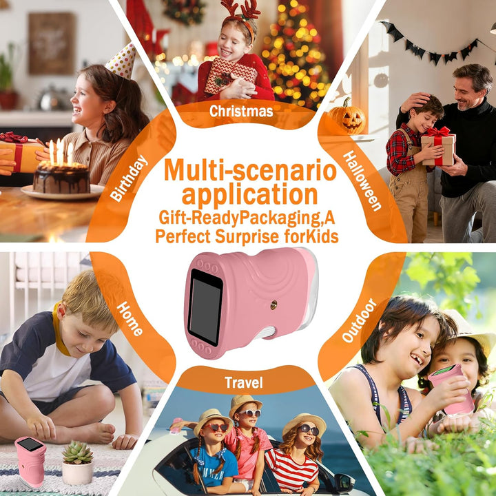 Digitales Mikroskop für Kinder, 1000X tragbares Taschenmikroskop mit 4K 2.0" Bildschirm Kinder Handy