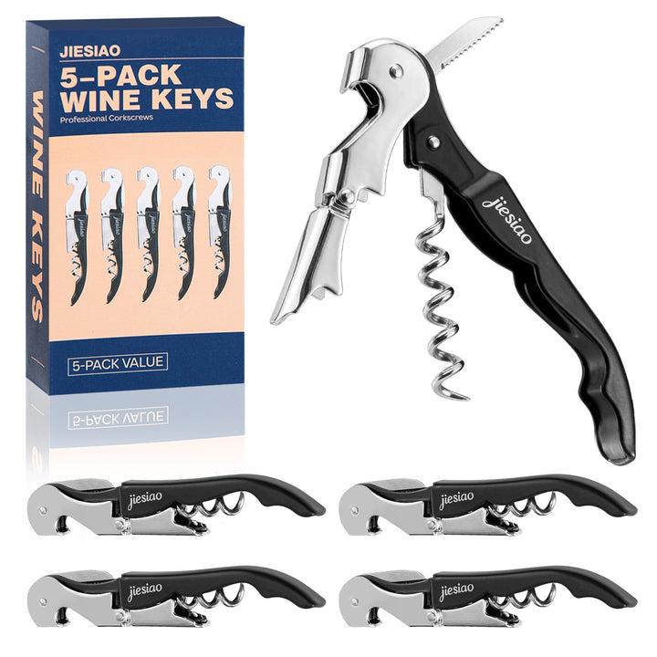 Kellnermesser Weinöffner, Korkenzieher (5er-Pack), 5er-Pack