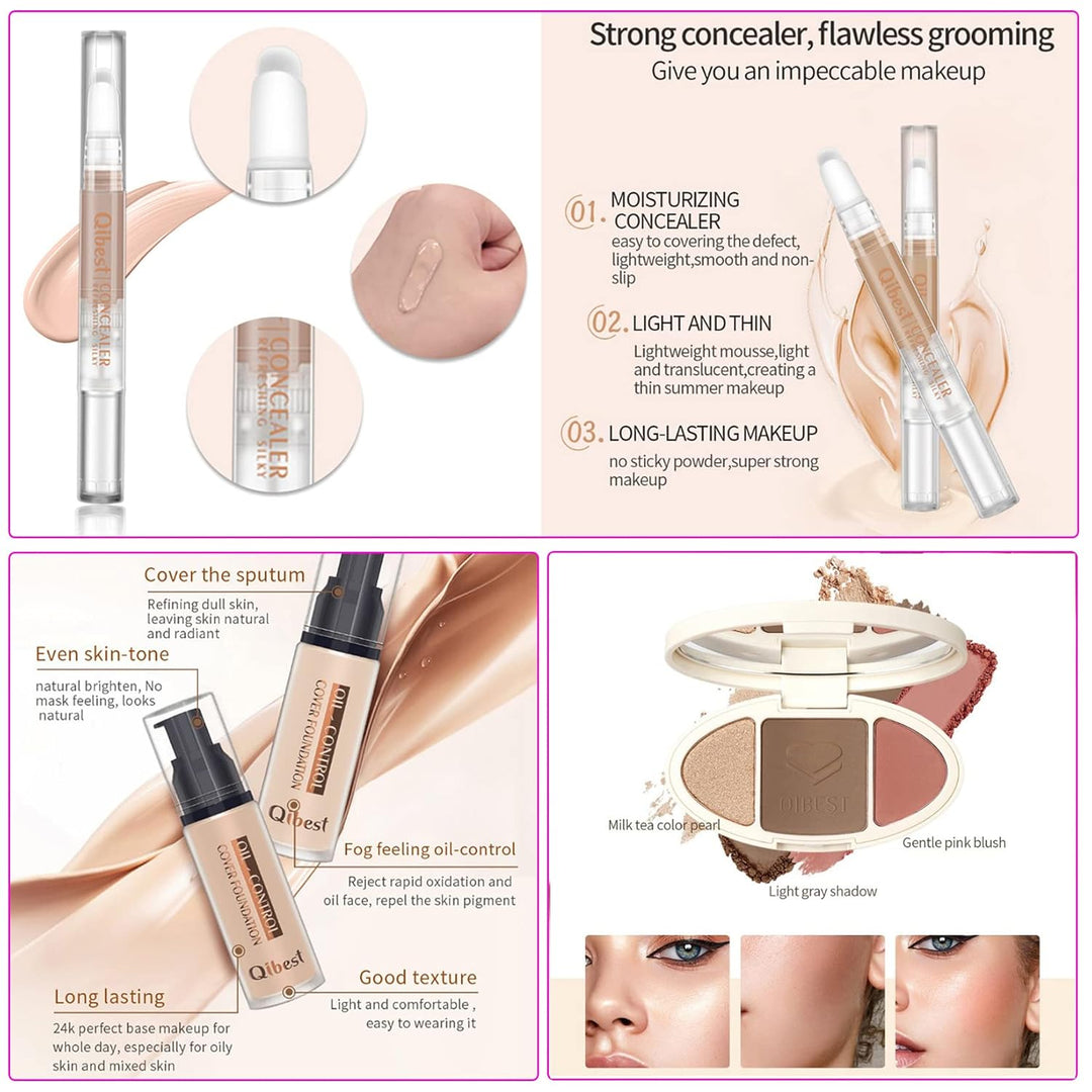 Professionelles Make-up Sets, MKNZOME 32St Schminkset Schminkkoffer Mädchen Gefüllt Frauen Makeup Pa