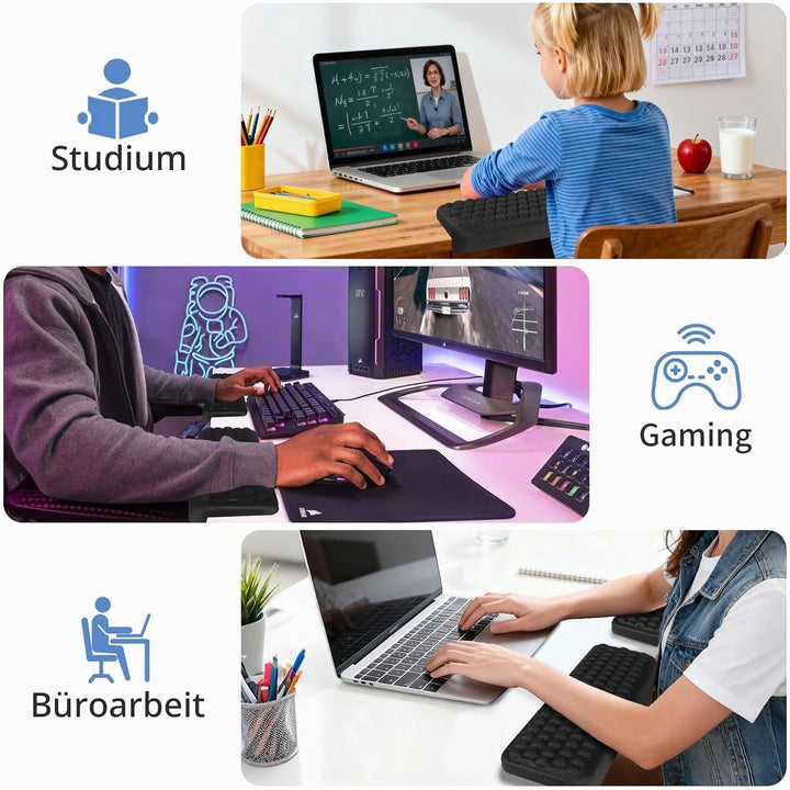 L-Förmige Handballenauflage und Ellenbogenauflage für Schreibtisch, 2 Stück Ergonomische Wrist Rest