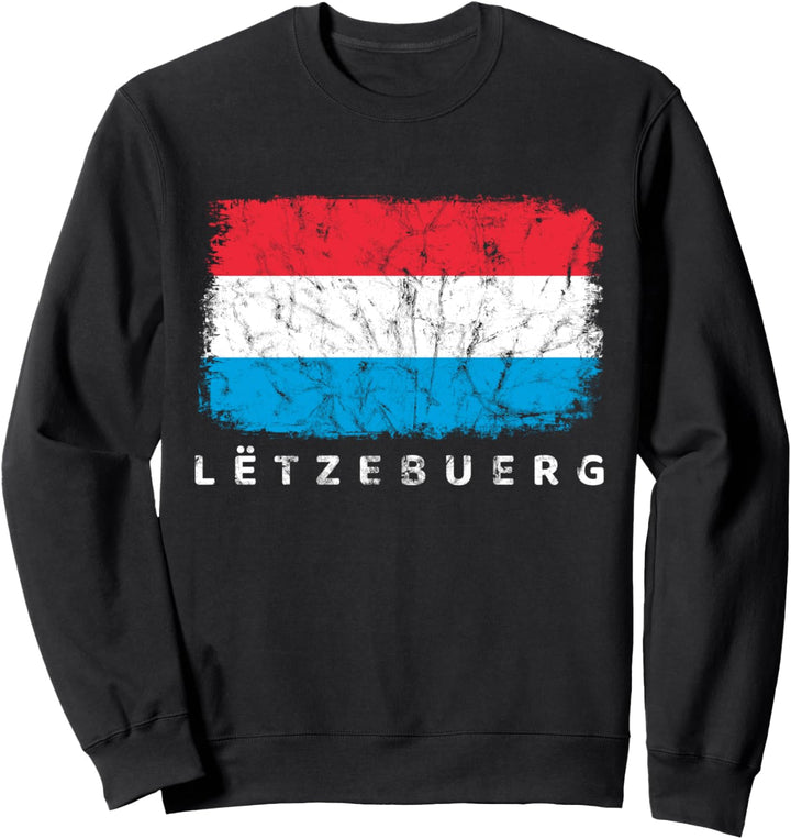 Luxemburg Flagge Letzebuergesch Luxemburger Fahne Letzebuerg Sweatshirt