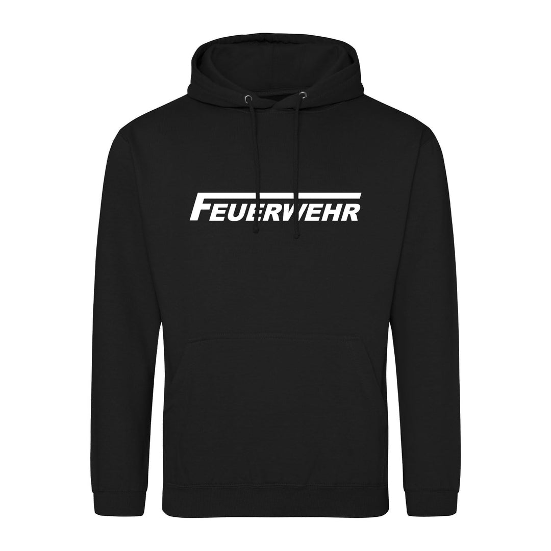 huuraa Unisex Hoodie Feuerwehr langes F Pullover Vegan Grösse 3XL Deep Black mit Motiv für Lebensret