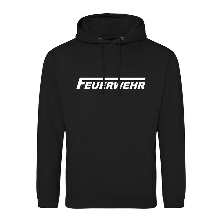 huuraa Unisex Hoodie Feuerwehr langes F Pullover Vegan Grösse 3XL Deep Black mit Motiv für Lebensret