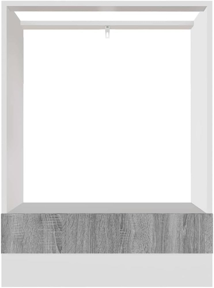 vidaXL Herdumbauschrank Lyon Grau Sonoma 60x46x81,5 cm Holzwerkstoff, Küchenschrank, Gastronomieschr