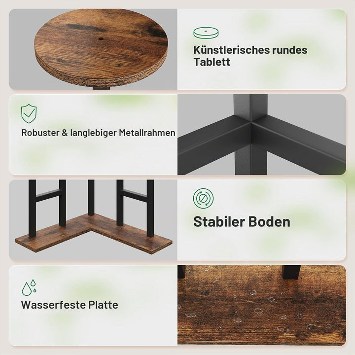IBUYKE 4 Etagen Holz Pflanzenständer Blumenständer, 108cm Hoch Blumenregal Pflanzenregal für Mehrere