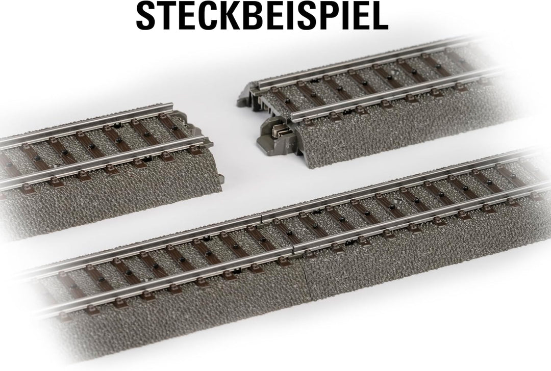 Märklin 24612 – Modelleisenbahn Weiche rechts, C-Gleis, Spur H0, Radius R2, Länge 188,3 mm Single, S
