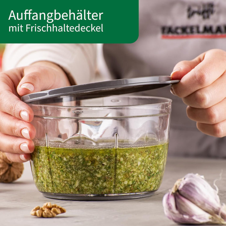 FACKELMANN Chefkoch Multi-Zerkleinerer 5-teilig – Schneider für Gemüse, Obst, Kräuter & Nüsse – Inkl