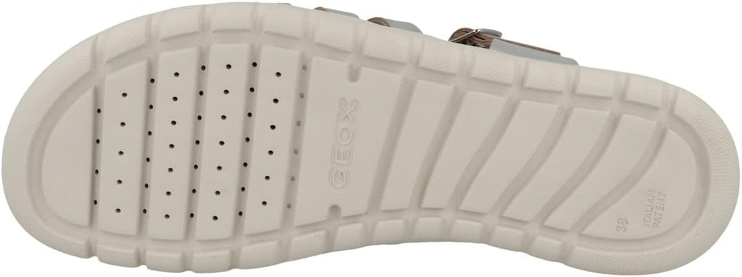 Geox Jungen Mädchen J SOLEIMA Gir Sandal, Silver, 24 EU