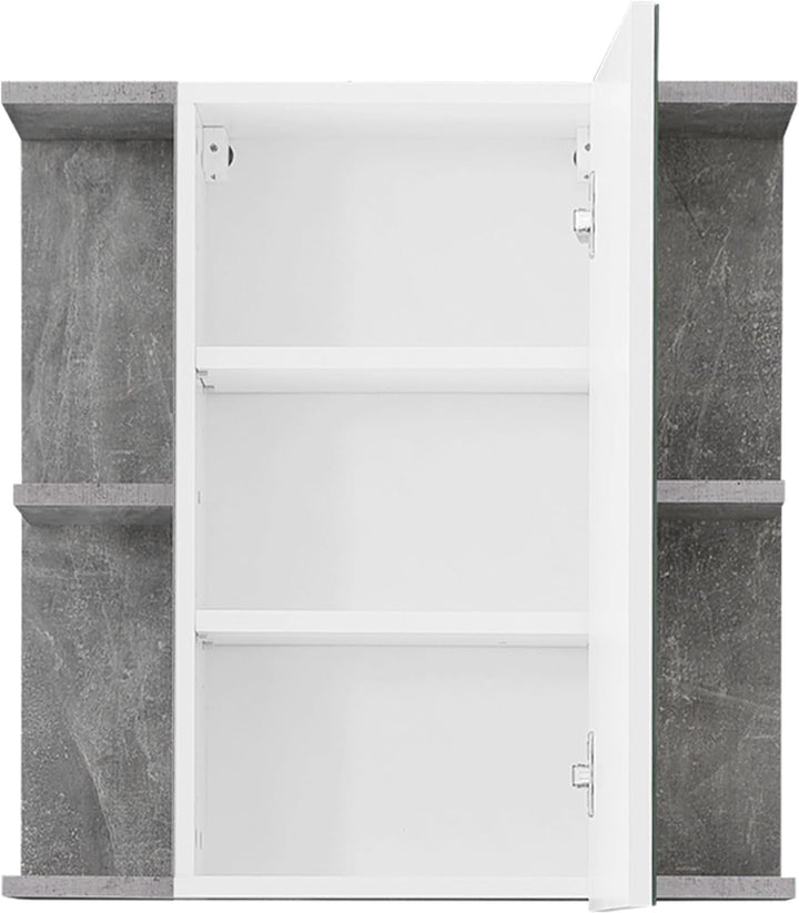 trendteam smart living - Spiegelschrank Spiegel - Badezimmer - Nano - Aufbaumass (BxHxT) 60 x 62 x 2