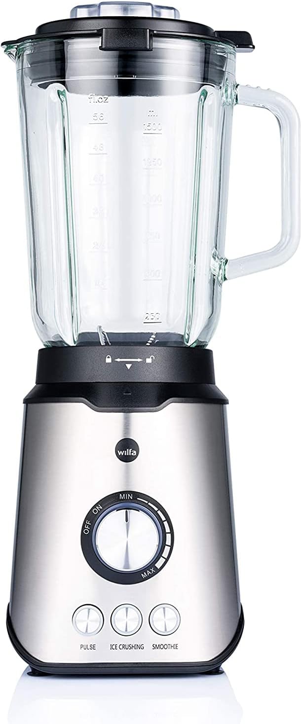 Wilfa SMOOTH Standmixer - leistungsstarker 1000 Watt Motor mit einem Fassungsvermögen von 1,5 Liter,