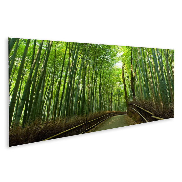 islandburner Bild auf Leinwand Berühmte Bambushain Bei Arashiyama Kyoto Japan Bilder Wandbilder Post