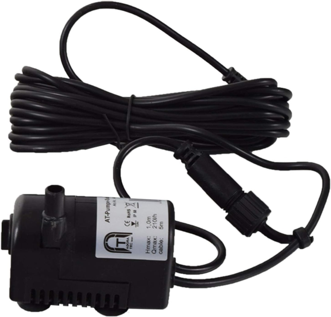 Agora-Tec® Solar Bachlauf - Pumpen - Set mit Akku und LED Licht AT-3.5W-BLH-V2.0_monokristallin