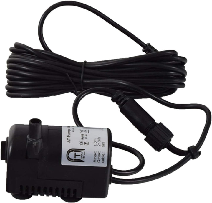Agora-Tec® Solar Bachlauf - Pumpen - Set mit Akku und LED Licht AT-3.5W-BLH-V2.0_monokristallin