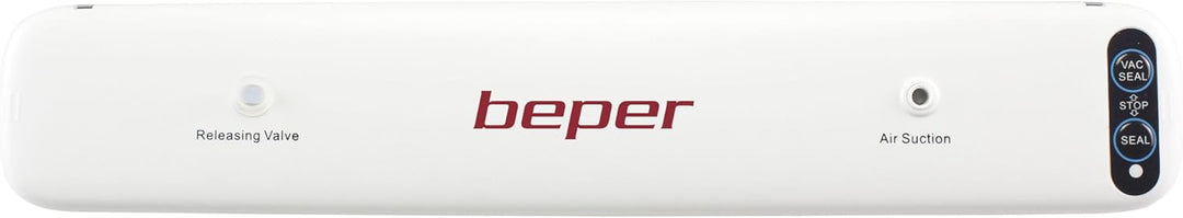 BEPER P102CON001 Vakuumiergerät, Vakuumiergerät mit 5 Vakuumbeuteln, ABS, doppelte Bedienung, Dichtu