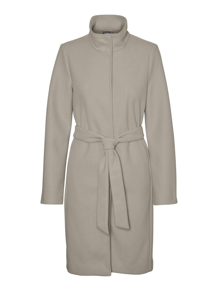 VERO MODA Female Mantel VMPOPALLY Mantel | Coat L Silver Mink/Detail:melange, L Silver Mink/Detail:m
