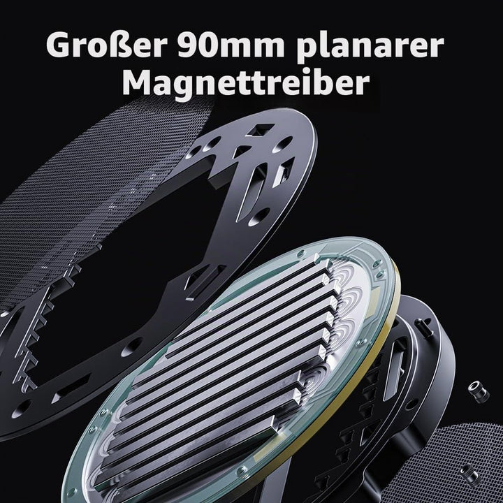 FiiO FT5 Open-Back 90 mm planar magnetische Kopfhörer für Audiophile/Studio, toller Klang, hohe Empf