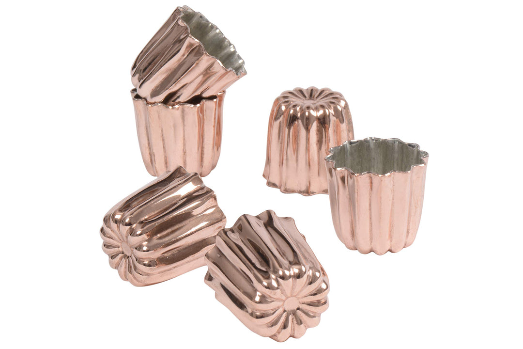 patisse 43016 Backform für Canelé de Bordeaux, Kupfer, 35 mm,