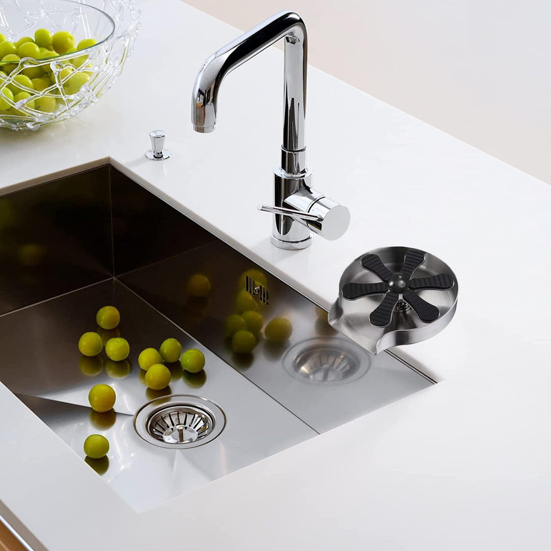 Glasspüler Waschbecken - Edelstahl Flaschenspüler Flaschen Reinigung Cup Washer, Massives Edelstahl