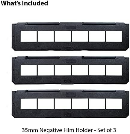 Magnasonic Negativfilmhalter mit langem Fach für 35 mm kompatible Filmscanner, hält 6 Negativbilder,