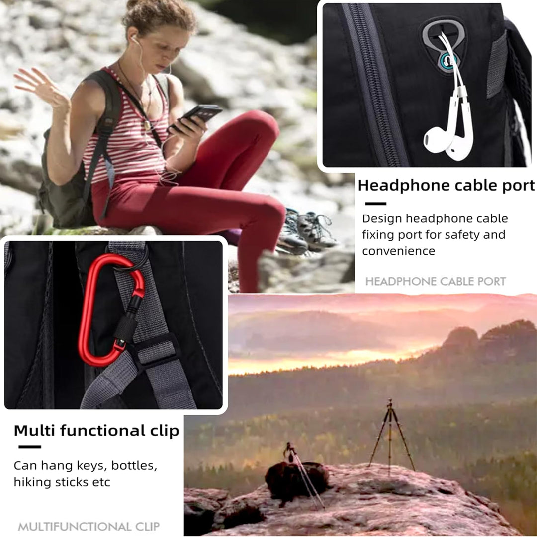 Wanderrucksack Herren Damen 40L Wasserdichter Rucksack Leicht Gross Reiserucksack，Outdoorrucksack mi