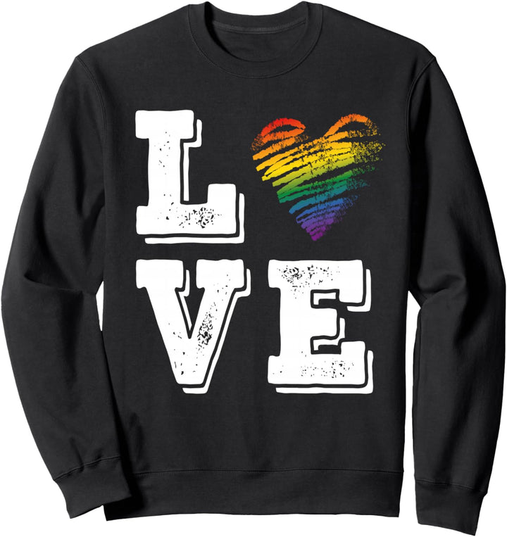 LGBT Regenbogen Flagge für Schwul Lesbischen Stolz LGBTQ Sweatshirt