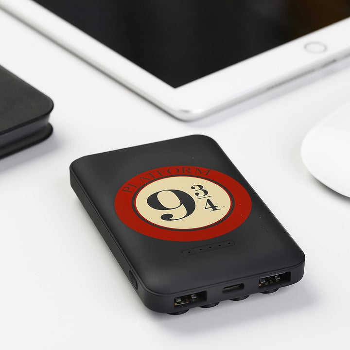 Harry Potter Powerbank 5000 mAh Plattform 9 3/4 Wireless 5 W Powe rbank XS 5000, externes Ladegerät