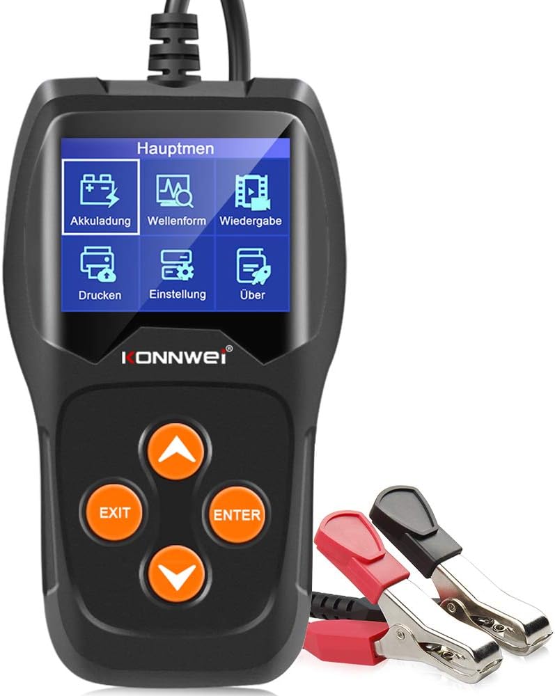 KONNWEI KW600 12V Professional Batterietester 100-2000 CCA 220AH Automotive Batterie Analyzer Batter