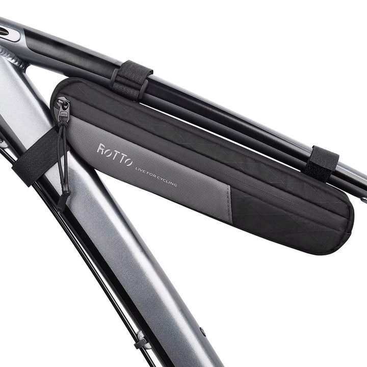 ROTTO Fahrrad Rahmentasche Wasserdicht Dreieck Tasche unter Oberrohr mit Mesh-Tasche 1.2L für MTB Eb