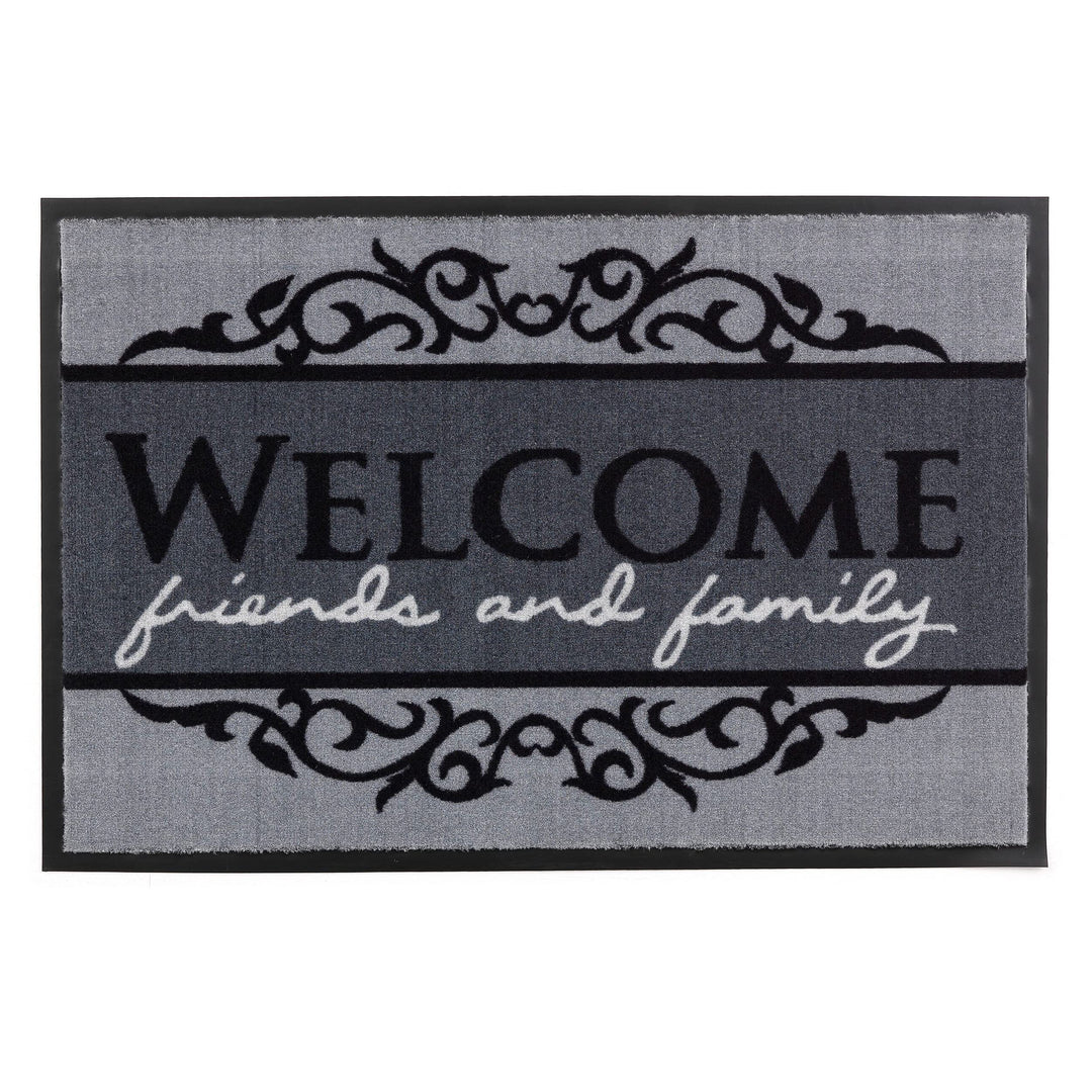 Astra rutschfeste Fussmatte Innen waschbar - Welcome 50 x 70 cm (Rechteckig), Welcome 50 x 70 cm (Re