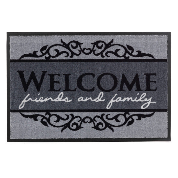 Astra rutschfeste Fussmatte Innen waschbar - Welcome 50 x 70 cm (Rechteckig), Welcome 50 x 70 cm (Re