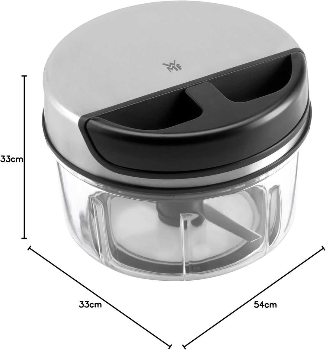 WMF Multi-Zerkleiner 650ml, manuell mit Seilzug, Kunststoff-Mixbehälter, ergonomischer Griff, Gemüse